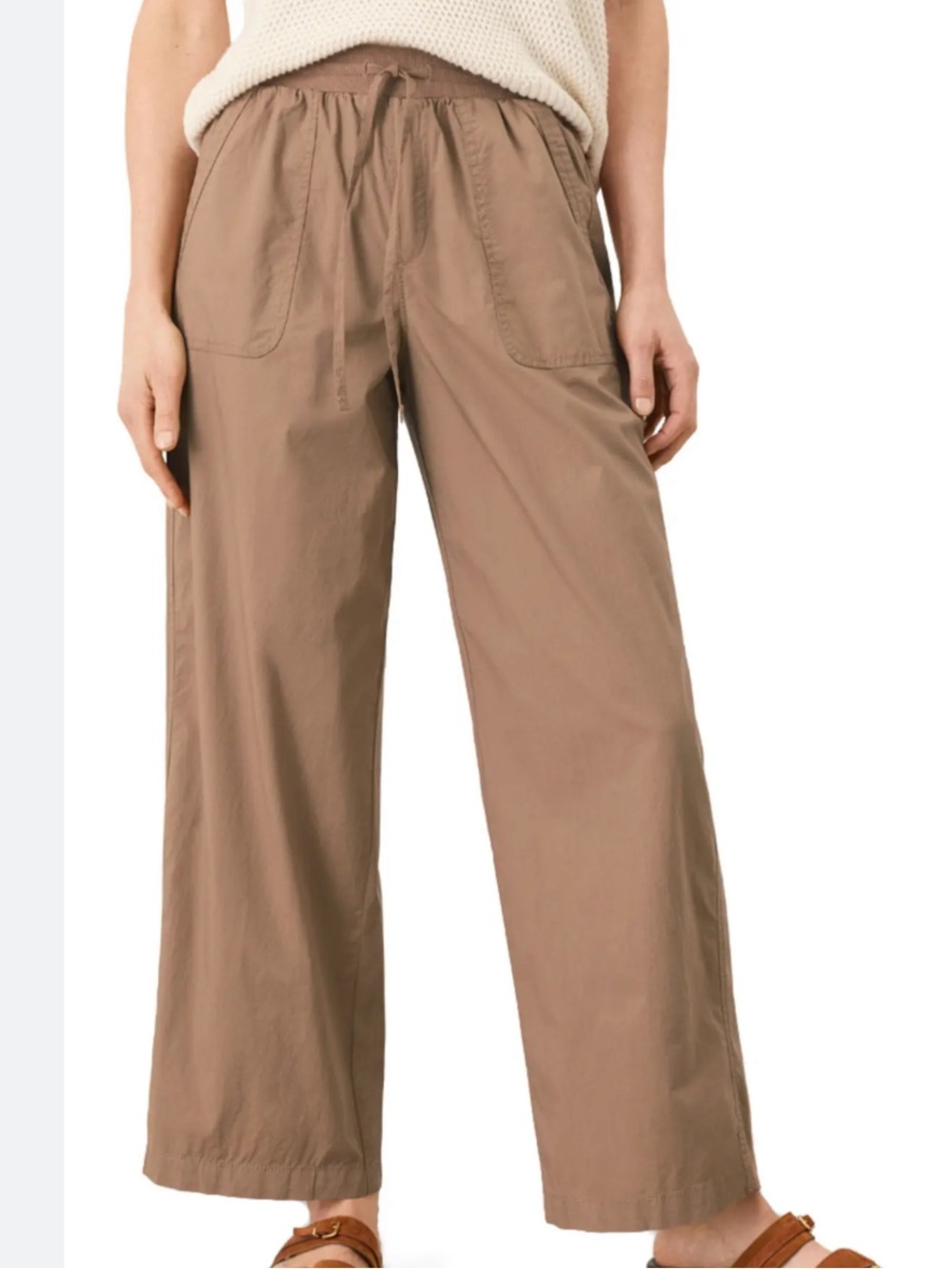 Pact Organic Stretch Poplin Wide Leg Pant